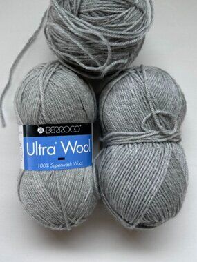 Berroco Ultra Wool, 3 skeins, in color Frost